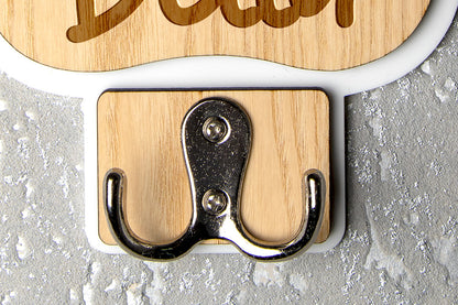 Personalised Paw Shaped Dog Lead Holder 🐾