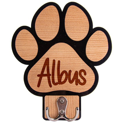 Personalised Paw Shaped Dog Lead Holder 🐾